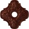 Ekena Millwork Peralta Ceiling Medallion (Fits Canopies up to 4 5/8"), 17 3/4"OD x 3 1/8"ID x 1"P, Antique Copper CM17PEACS - alternate 1